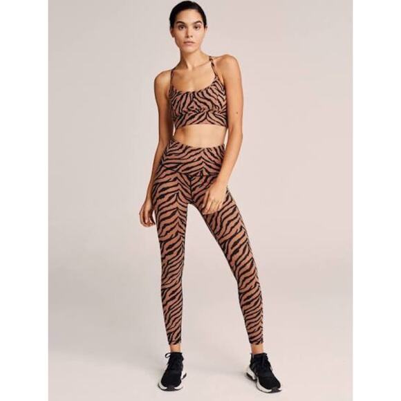 New Varley Century Legging in Clay Zebra Women's Size M - Picture 1 of 12